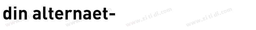 din alternaet字体转换